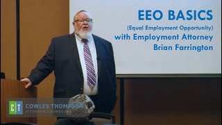 EEO Equal Employment Opportunity Basics with Brian Farrington [upl. by Anama157]