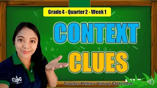 ENGLISH 4 II CONTEXT CLUES II QUARTER 2 WEEK 1 [upl. by Ennaer]