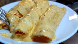 Creamy Chipotle ENCHILADAS are so easy to make  Easy Chipotle Cream Sauce Recipe [upl. by Nahtnamas127]