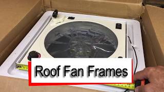 Mercedes Sprinter Camper Conversion  Roof Fan Frames [upl. by Ahsined]