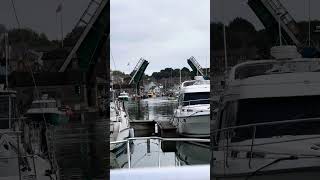 Weymouth bridge opening and closing from Weymouth Harbour [upl. by O'Connor567]