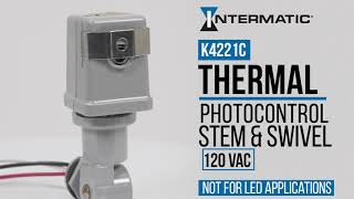 Install K4221C Thermal Photocontrols Stem and Swivel Mount [upl. by Eenimod]