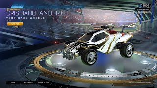 Rocket League Itemshop VERY RARE Black Cristiano Anodized Wheels January 30th 2024 [upl. by Filide2]