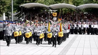 Königgrätzer Marsch  Hohenfriedberger Marsch  Gelöbnis 20 Juli 2019 [upl. by Ainej]