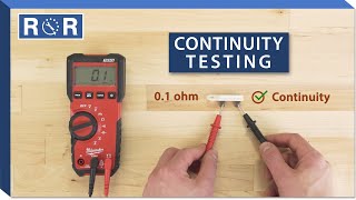 How to do a Continuity Test With a Multimeter  Repair and Replace [upl. by Anahsat943]