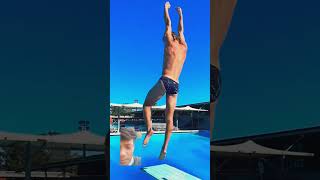 amazing diving diving flip backflip summer pool [upl. by Emarie408]