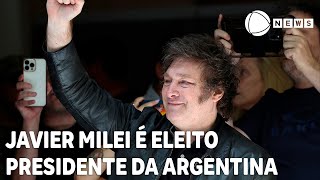 Javier Milei é eleito presidente da Argentina [upl. by Tonl]