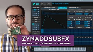 ZYNADDSUBFX on Raspberry PI Linux  open source synthesiser pt 1  installation and examples [upl. by Whittaker]