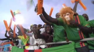 Fans during Zambia vs Cape Verde  Orange Africa Cup of Nations EQUATORIAL GUINEA 2015 [upl. by Pierce]