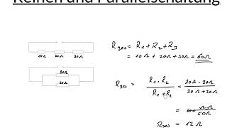 Reihenschaltung  Parallelschaltung  Berechnen  Beispielaufgaben [upl. by Zela]