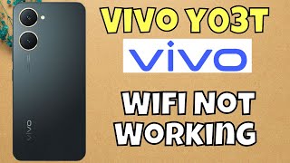 Wifi Not Working  Wifi not connecting  Wifi connection problem solved Vivo Y03t new [upl. by Laehctim]