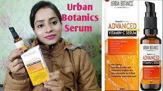 Urban botanics Vit C serum for face  My experience with this serum  Review and Demo [upl. by Atoked]