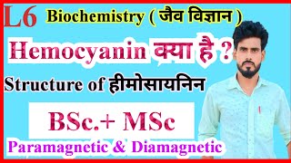 Hemocyanin  Bioinorganic chemistry  hemocyanin ka function  MSc chemistry notes biochemistry [upl. by Malvie697]