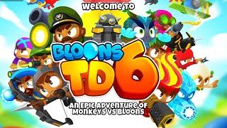 Bloons TD6 No Commentary Geared Double HP Moabs [upl. by Aerdnek]