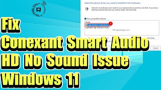 Fix Conexant Audio Driver Update Issue With Windows 10 Version Tutorial [upl. by Assilanna]