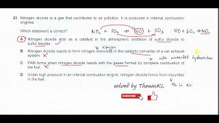 970111MJ24Q23Q24 Cambridge International AS Level Chemistry MayJune 2024 Paper 11 Q23Q24 [upl. by Tod]