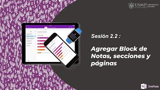 OneNote 365 Sesión 22  Agregar Block de Notas secciones y páginas [upl. by Hobbie]