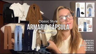 ✨ MI ROPA ✨  cómo construir armario cápsula básicos classic style tiendas y outfits [upl. by Enialb]