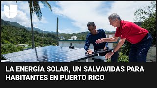 La energía solar un salvavidas para los habitantes de algunos municipios de Puerto Rico [upl. by Salakcin]