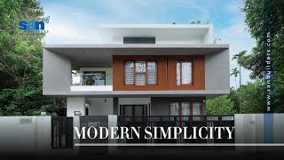 Simple 3BHK Contemporary Home  San Builders  Leading Home Builders in Kerala [upl. by Dorie]