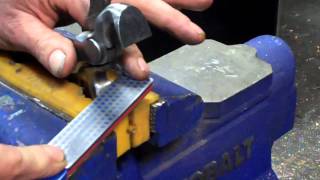 Sharpening a Farriers Hoof Nipper [upl. by Richman]