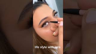 How to draw inner corner eye liner easy way to teach you must have try it easy eyemakeup wings [upl. by Aiclef98]