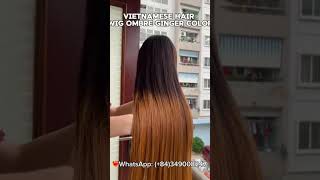 🤩Wig Ombre Ginger Color Hair 🤩 wighair wigvendor vietnamesehair hairfactory glahair [upl. by Dnyletak]