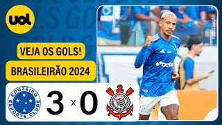 CRUZEIRO 3 X 0 CORINTHIANS  VEJA OS GOLS DE MATHEUS PEREIRA BARREAL E GABRIEL VERÓN  BRASILEIRÃO [upl. by Erihppas]