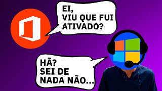 SOBRE ATIVAÇÃO PERMANENTE DO OFFICE  E O QUE A MICROSOFT FALOU [upl. by Gothurd]