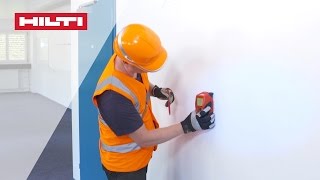 HOW TO locate hidden objects in drywall using the Hilti PS 50 multidetector [upl. by Lenoj395]