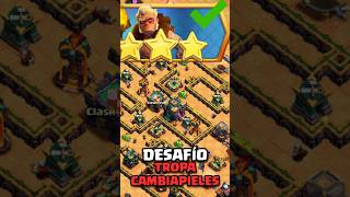 🐻 ¡CÓMO COMPLETAR EL NUEVO DESAFÍO TROPA CAMBIAPIELES EN CLASH OF CLANS clashofclans 3estrellas [upl. by Way]