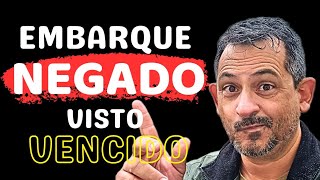 NÃO AUTORIZARAM MEU EMBARQUE NO AVIÃO Residência vencida [upl. by Segalman]