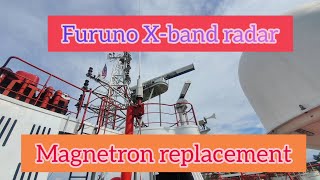 How to change Furuno XBand Radar Magnetron  Magnetron replacement [upl. by Abell]