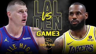 Los Angeles Lakers vs Denver Nuggets Game 3 Full Highlights  2024 WCR1  FreeDawkins [upl. by Alliw646]