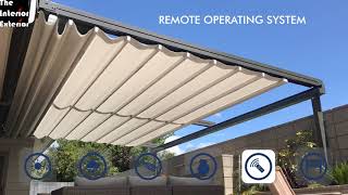 RETRACT FABRIC PERGOLA  SMARTEST ROOF FOR OPEN TO SKY FOR OUTDOOR SPACE  INDIA  91 99740 58395 [upl. by Burke]