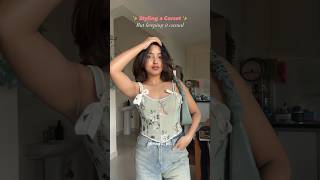 Bridgerton Core Aesthetic 🎀  Get Ready With Me  OOTD shorts corset styletips grwm styling [upl. by Aniarrol]