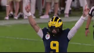 Michigan scores touchdown to take the lead in overtime l Rose Bowl [upl. by Meridith925]