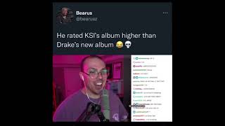 Anthony Fantano rates KSI’s album higher than Drake’s album [upl. by Anerol762]