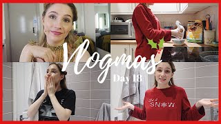 MY POST SHOW ROUTINE EVENING WINTER SKINCARE   VLOGMAS DAY 18  Georgie Ashford [upl. by Yonit]