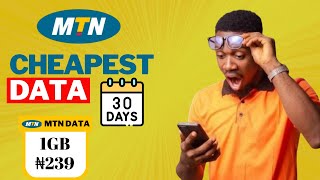 How to Buy MTN Cheap Data [upl. by Muns278]