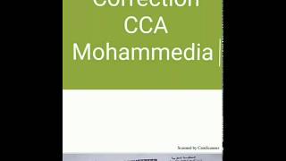 correction master CCA mohammedia [upl. by Aenaj]