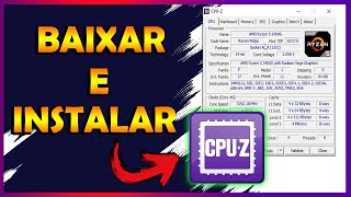 COMO BAIXAR E INSTALAR CPU Z PELO SITE OFICIAL [upl. by Fredie]