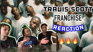 Travis Scott feat Young Thug amp MIA  FRANCHISE  Official Music Video  REACTION [upl. by Ycram160]