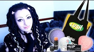 Mini Lush Haul Trying New Products  Toxic Tears [upl. by Drarrej849]