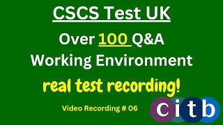 CSCS Card UK  CSCS Test 2024  CSCS Test for Green Card  cscscard  07 dust and fumes [upl. by Iramohs]