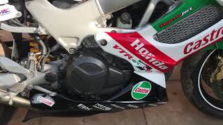 Honda Vtr 1000 Firestorm Castrol 1 walk around [upl. by Narib]