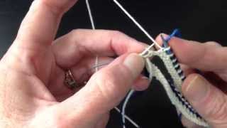 How to Knit Corrugated Ribbing in the Round [upl. by Nelubez]