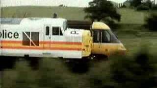 British Railways Advert  HST v Class 37 Police Car [upl. by Ebehp891]