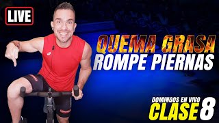 Quema Grasa Rompe Piernas  DOMINGOS EN VIVO 8  Ciclismo En Casa [upl. by Tommy]