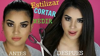 COMO MEDIR CORTAR Y ESTILIZAR EXTENSIONES DE CLIPS PARA EL CABELLO [upl. by Harias403]